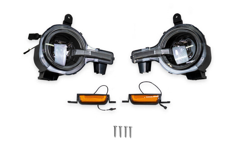 DV8 Offroad Black Headlights | Ford Bronco (21-26) (HLCBR-01)