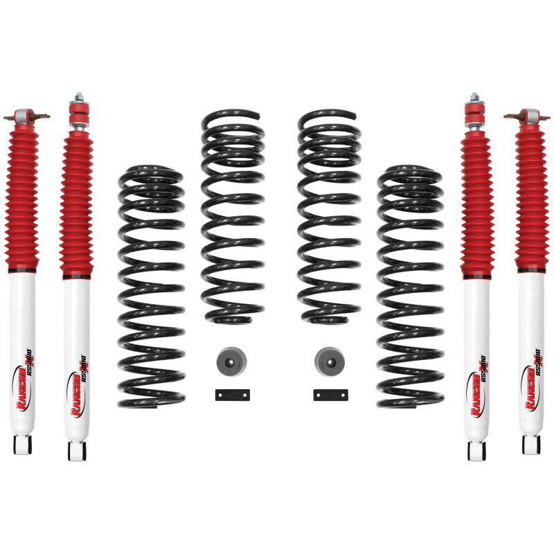 Rancho One Box Front and Rear Suspension System: Jeep Wrangler (07-17) / Wrangler JK (18)