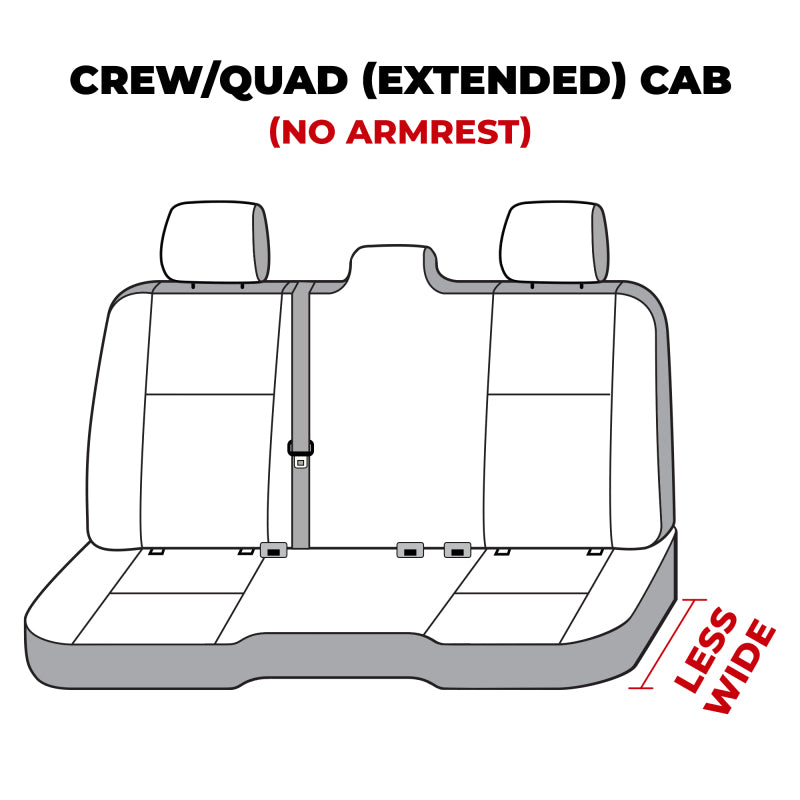 Covercraft Second Row Seat Covers | Dodge Ram 1500 (19-24), Ram 1500 TRX (21-24) (SSC7527CAGY)
