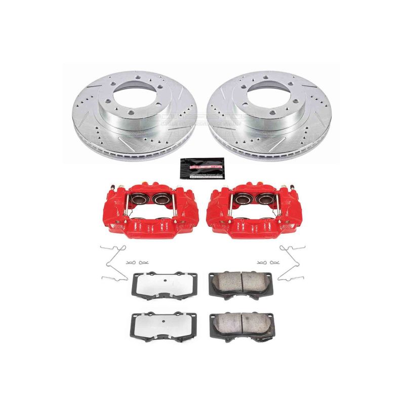 PowerStop Front Z36 Truck & Tow Kit w/ Calipers | Toyota Tacoma (2005–2022) (KC137-36)