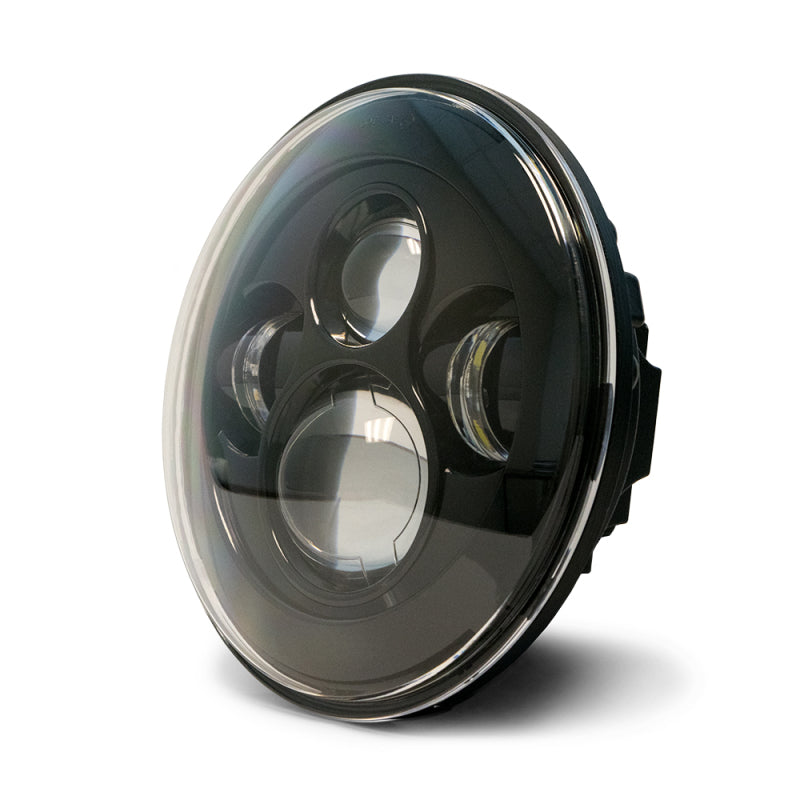 DV8 Offroad LED Projector Headlights: Jeep Wrangler JK 2007-2018 w/ Angel Eyes