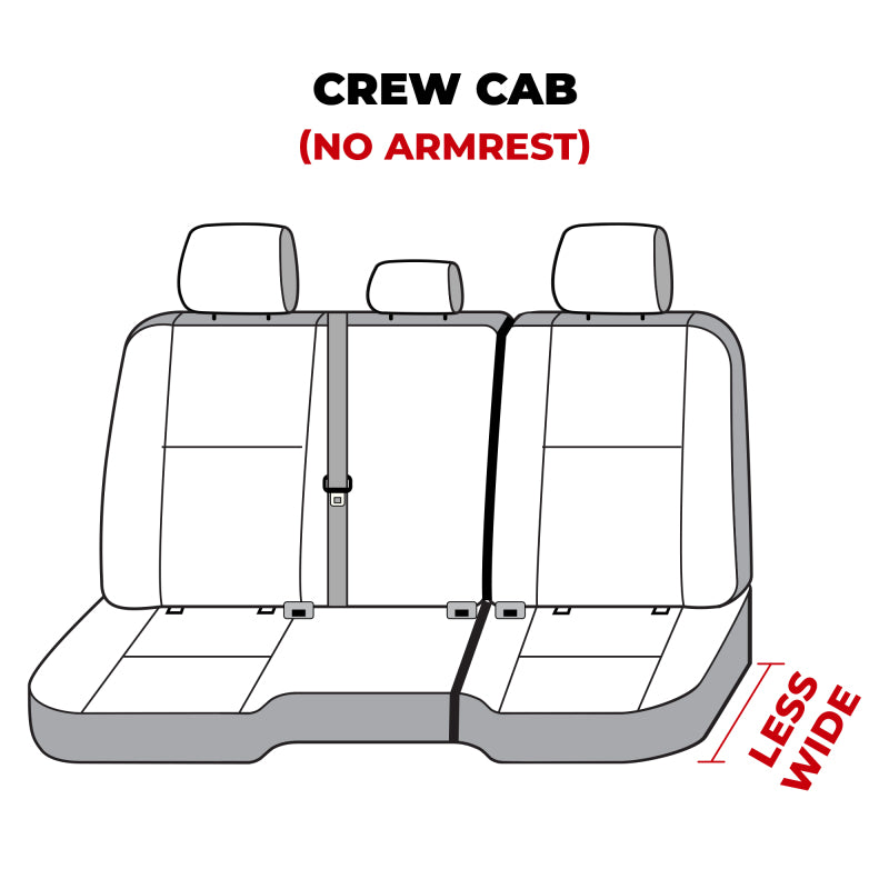 Covercraft Polycotton SeatSaver Seat Covers (SECOND ROW): Ram 1500 / 2500 / 3500 (11-24) - Gray