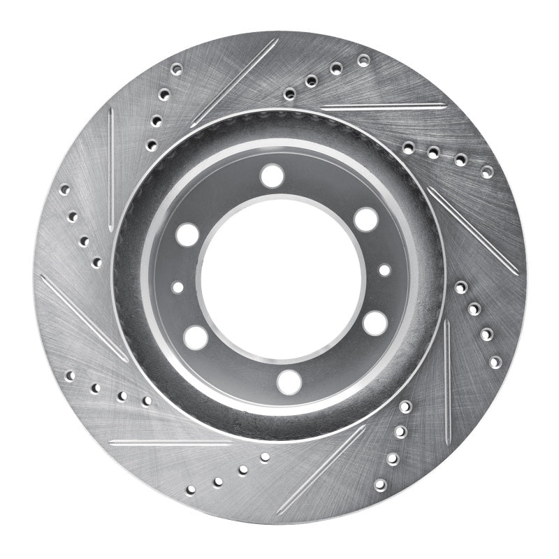 DuraForce Front Drilled & Slotted Silver Brake Rotor | Toyota Tacoma (05-23) (631-76128R)