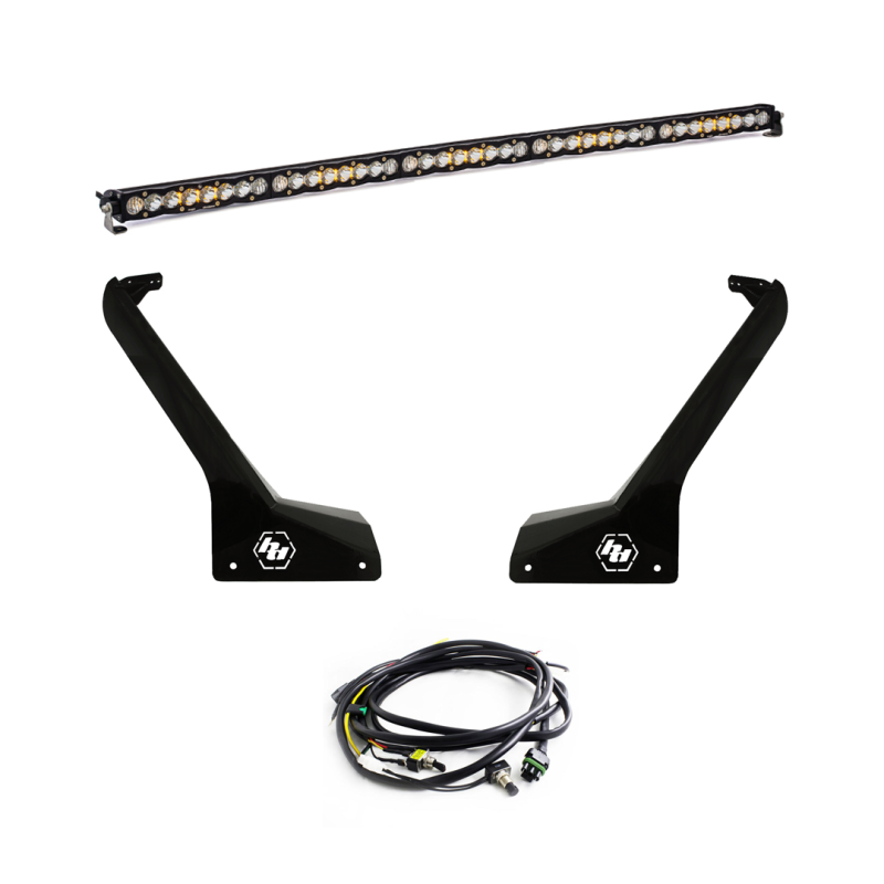 Baja Designs Roof Bar LED Light Kit 50in S8: Jeep Wrangler (18-24) / Gladiator (20-24)