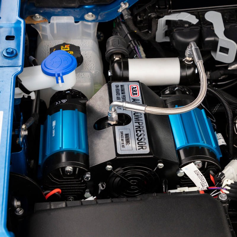 ARB Twin 12V Onboard Compressor Kit - 2021+ Ford Bronco Suspension offroad accessory | Iron Ridge Offroad