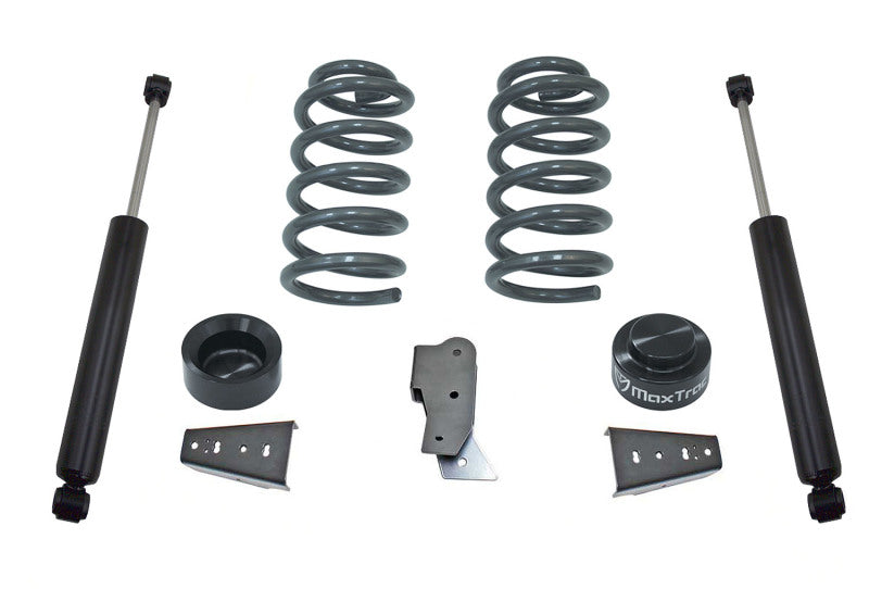 Maxtrac 4.5in Rear Suspension Lift Kit w/ Shocks & Brackets: Fits Dodge / Ram 1500 (02-18)