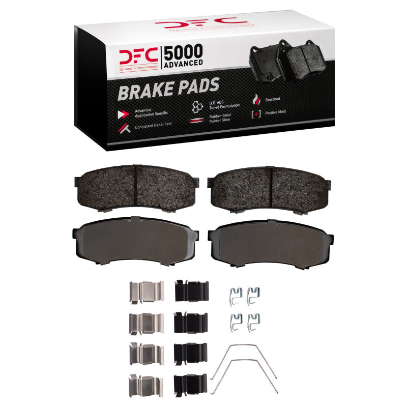DFC Rear 5000 Advanced Ceramic Brake Pads and Hardware Kit | Lexus LX450 / Toyota 4Runner (20-24, 03-19) (1551-0606-01)