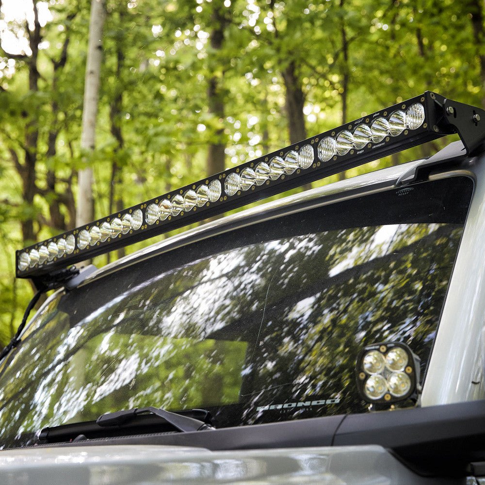 Baja Designs OnX6+ 50 in LED Roof Light Bar Kit - 2021+ Ford Bronco Lights offroad accessory | Iron Ridge Offroad
