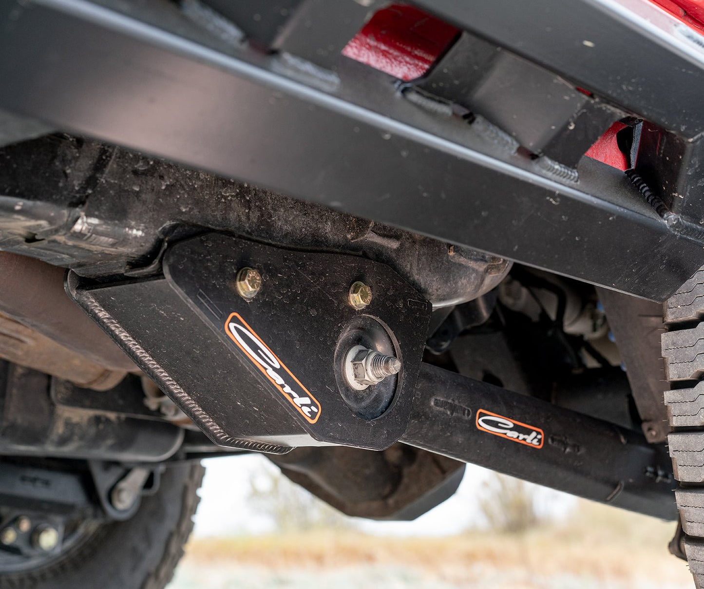 Carli 21 - 25 Ford Bronco Rear Lower Control Arm Mount Guards Suspension offroad accessory | Iron Ridge Offroad