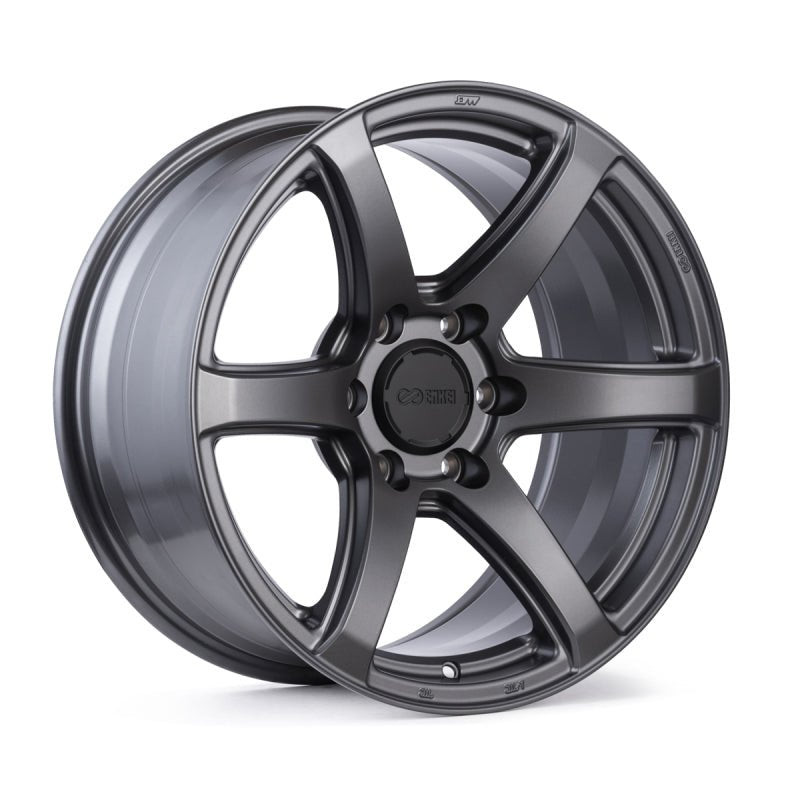 Enkei Cyclone Matte Gunmetal 17x9 ET0 Offset 6x139.7 Bolt Pattern Wheels offroad accessory | Iron Ridge Offroad