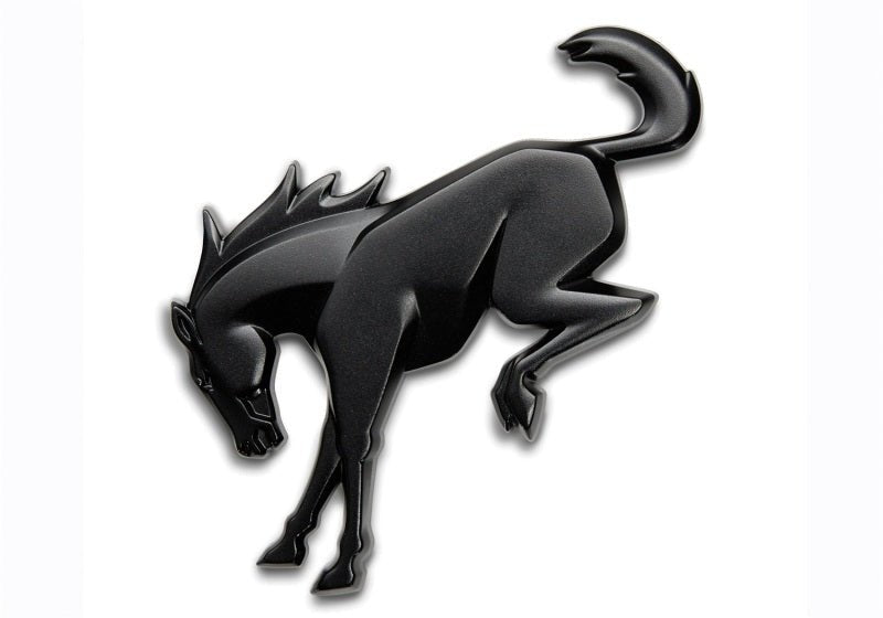 Ford Racing Rear Emblem Matte Black - 2021+ Ford Bronco Exterior Styling offroad accessory | Iron Ridge Offroad