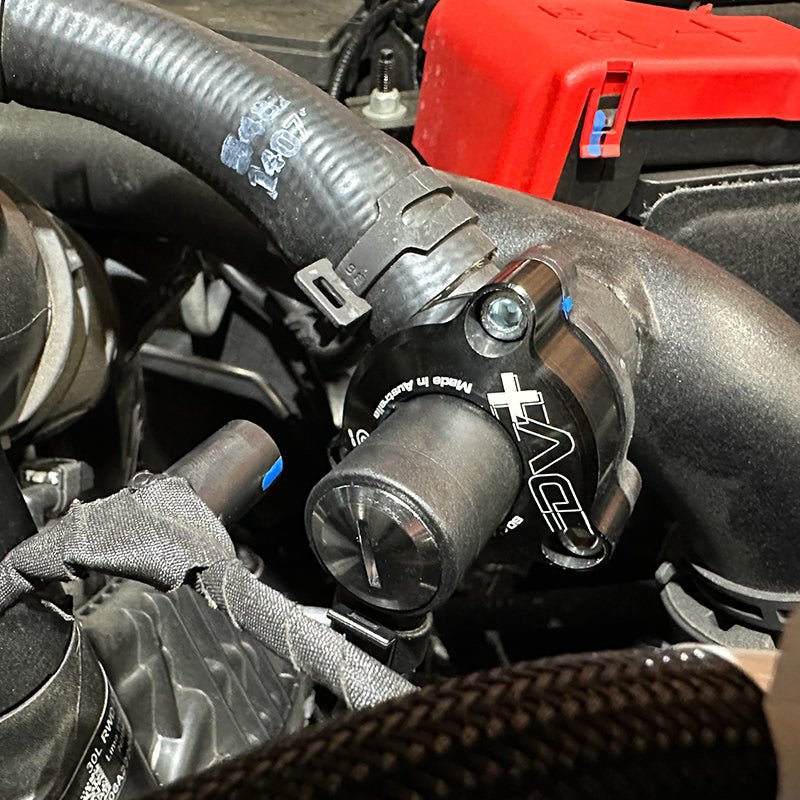 GFB Diverter Valve DV+ 15 - 23 Ford Mustang 2.3L EcoBoost / 2023 Ford Bronco Raptor/Ranger Raptor 3.0L Forced Induction offroad accessory | Iron Ridge Offroad