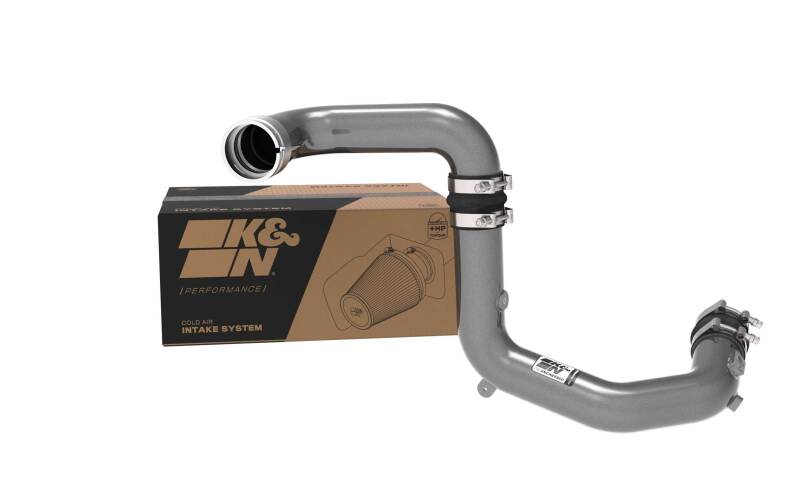 K&N 2023 Ford Bronco Raptor 3.0L V6 Aluminum Charge Pipe Kit - Gunmetal Gray Forced Induction offroad accessory | Iron Ridge Offroad