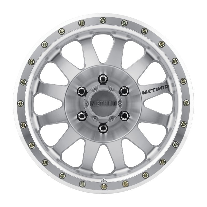 Method MR304 Double Standard Machined 17x8.5 ET0 Offset 6x135 Bolt Pattern Wheels offroad accessory | Iron Ridge Offroad