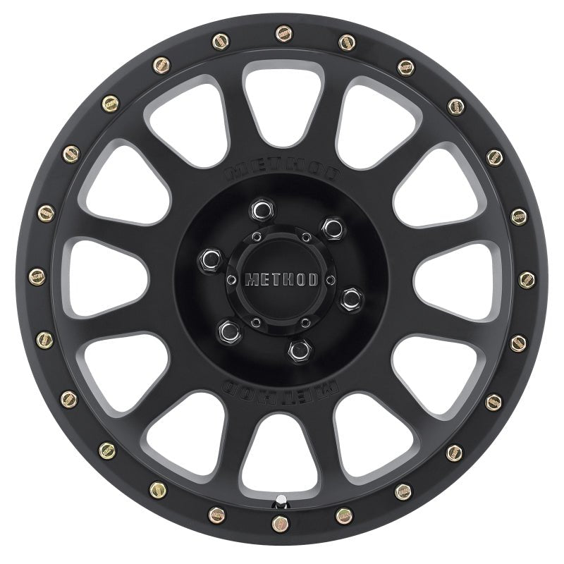 Method MR305 NV Matte Black 20x9 ET+18 Offset 6x135 Bolt Pattern Wheels offroad accessory | Iron Ridge Offroad