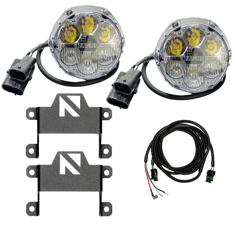 Nacho Lighting Nacho SAE Plug N Play White Fog Light Kit - 2021+ Ford Bronco Lights offroad accessory | Iron Ridge Offroad