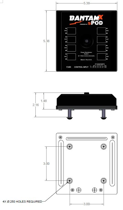 Spod BantamX Touchscreen for Uni 36 In Battery Cables Programmers & Chips offroad accessory | Iron Ridge Offroad