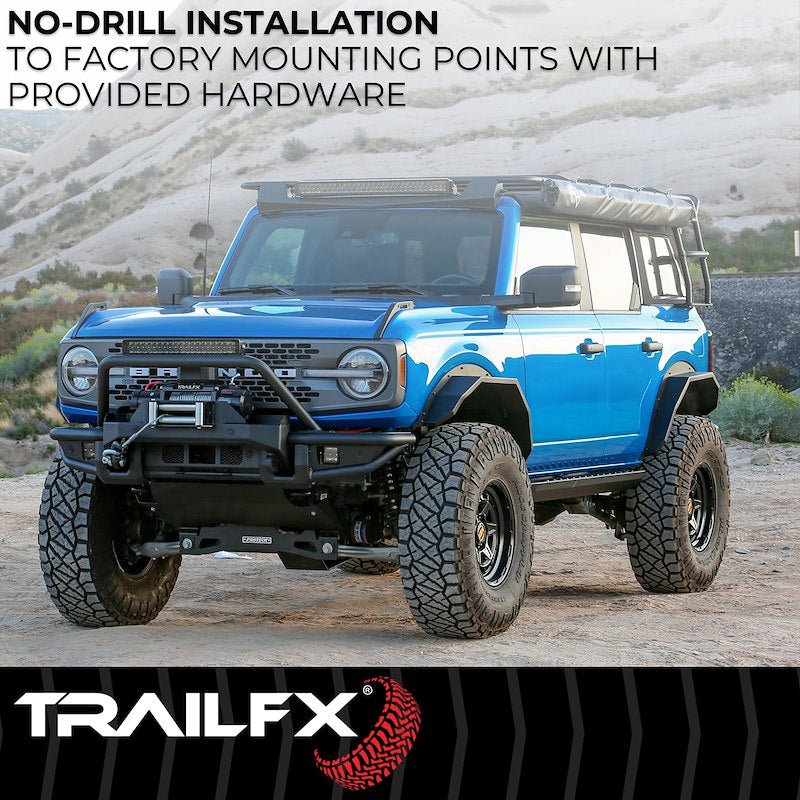 TrailFX Front Angled Fender Flares - 2021+ Ford Bronco offroad accessory | Iron Ridge Offroad