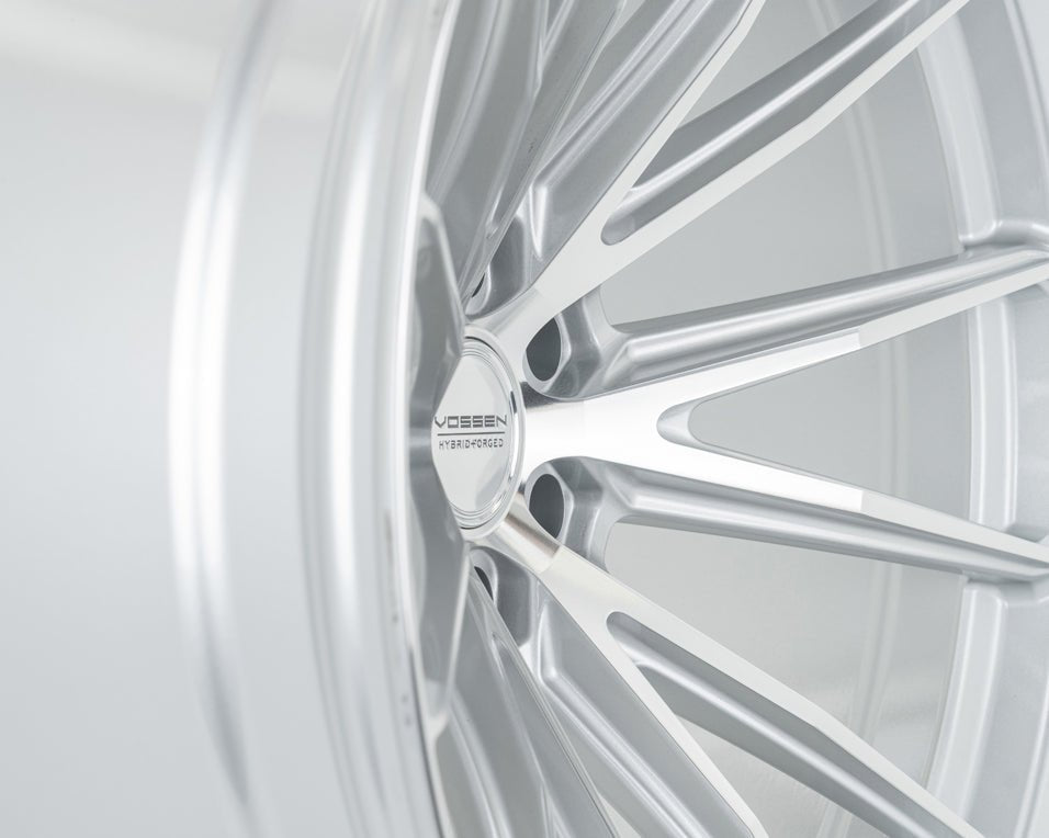 Vossen HFX - 2 Silver Polished 18x9 ET0 Offset 6x139.7 Bolt Pattern Super Deep Concave Wheels offroad accessory | Iron Ridge Offroad