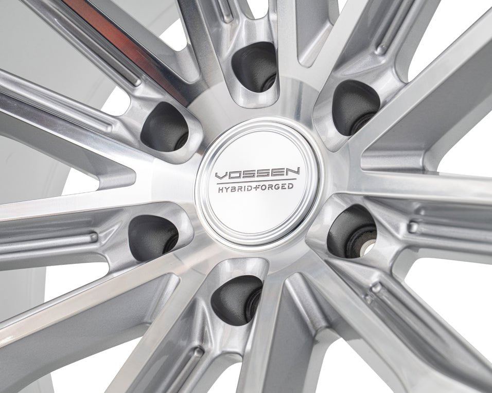 Vossen HFX - 6 Silver Polished 22x9.5 ET20 Offset 6x139.7 Bolt Pattern Deep Concave Wheels offroad accessory | Iron Ridge Offroad