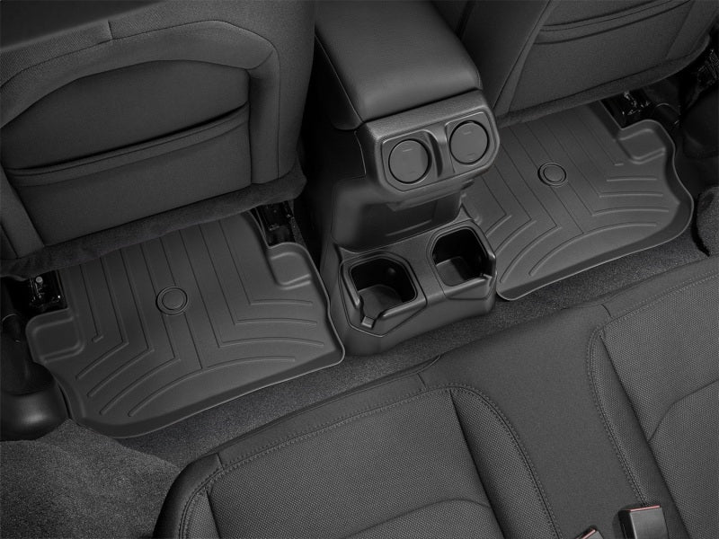 WeatherTech FloorLiner Rear Floor Mats (Black): Jeep Wrangler 2018 - 2025