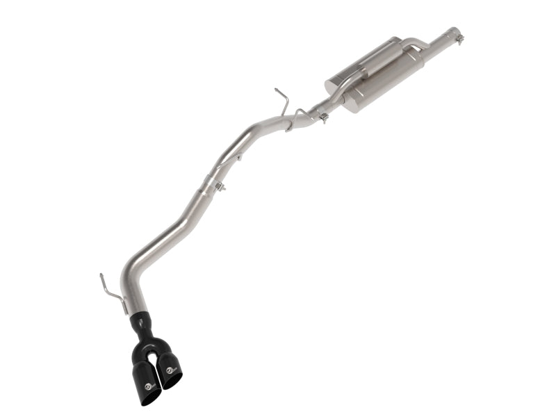 aFe 2.5-3in Vulcan Series Cat-Back Exhaust w/ SS Black Tip | Ford Ranger L4-2.3L (24+) (49-33148-B)