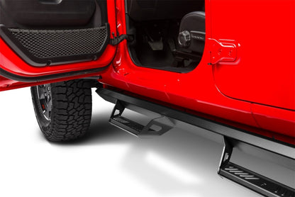 N-Fab Predator Pro Nerf Steps Textured Black (F&R): Jeep Gladiator JT 2020-2025