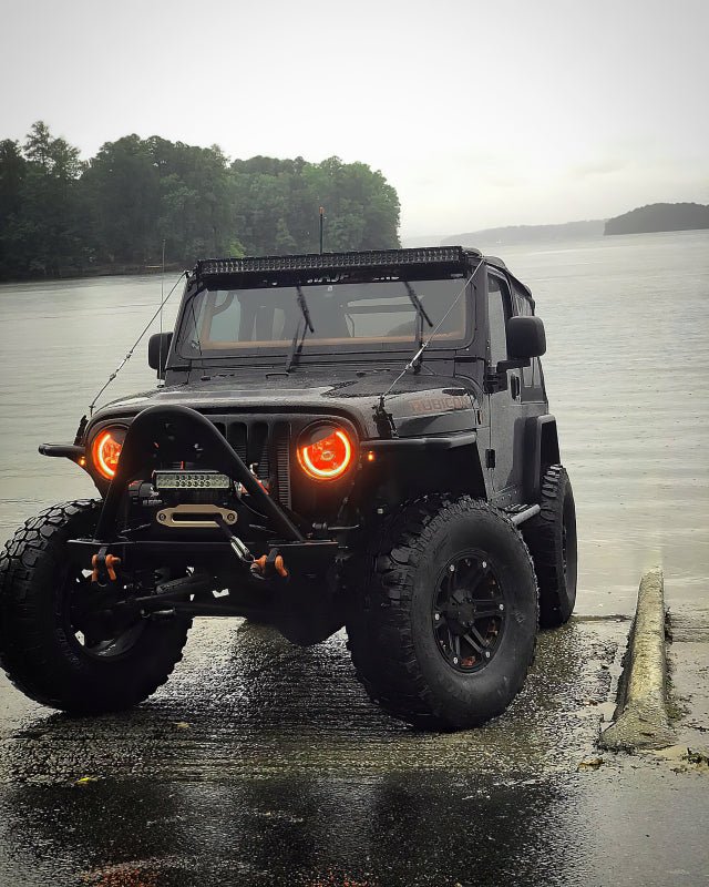 Oracle Lighting High Powered Black LED Headlights: Jeep Wrangler (07-17) / Wrangler JK (18)