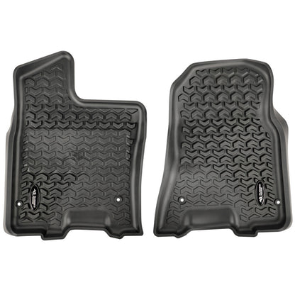 Rugged Ridge Floor Liner Set (FRONT): Fits Most Ram 1500 / 2500 / 3500 Models (2019-2026) - Black