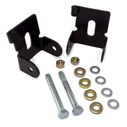 Rugged Ridge Black Powder Coated Steel Front Lower Control Arm Skid Plates (FRONT): Jeep Wrangler (07-18) / Grand Cherokee (05-10) - Black