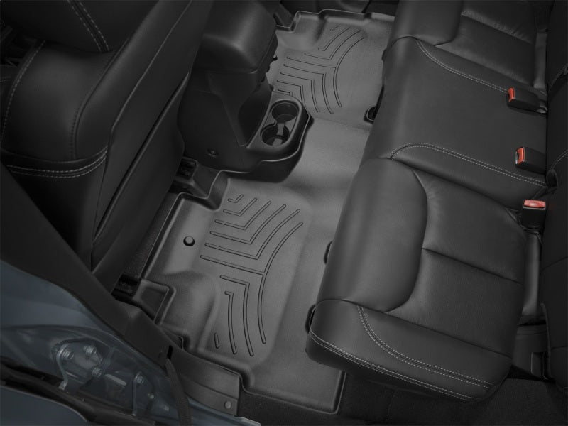 WeatherTech FloorLiner Rear Floor Mats (Black): Jeep Wrangler JK 2014 - 2018 (445732)