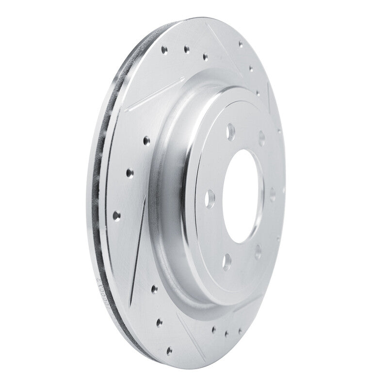 R1 Rear Right Drilled & Slotted Silver Brake Rotor | Ford F-150 (21-25) / Bronco (21-26) (631-54289R)