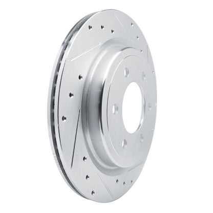 R1 Rear Right Drilled & Slotted Silver Brake Rotor | Ford F-150 (21-25) / Bronco (21-26) (631-54289R)