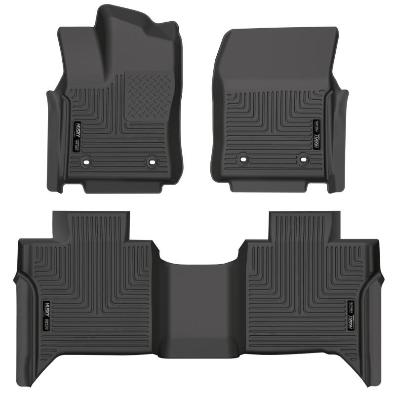 Husky Liners WeatherBeater CC CrewMax Front & 2nd Seat Floor Liner | Toyota Tundra (22-26) (99481)
