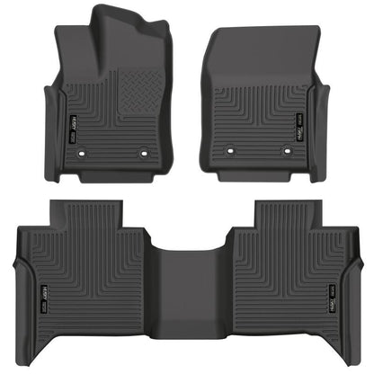 Husky Liners WeatherBeater CC CrewMax Front & 2nd Seat Floor Liner | Toyota Tundra (22-26) (99481)