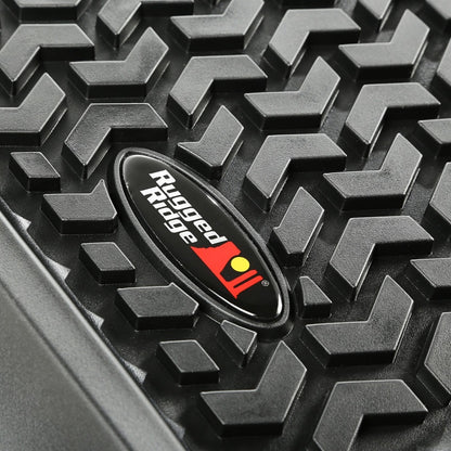 Rugged Ridge Rear Floor Liner (REAR): Fits Dodge / Ram 1500 / 2500 / 3500 Crew Cab (02-18) - Black