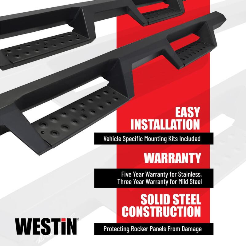 Westin 19-20 Ford Ranger Textured Black Drop Nerf Step Bars | 2019-26 Ford Ranger (56-14145)
