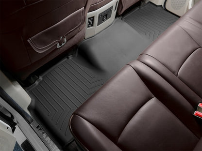 WeatherTech FloorLiner Rear Floor Mats (Black): Dodge Ram Crew & MegaCab 2009 - 2018 (2500 & 3500)