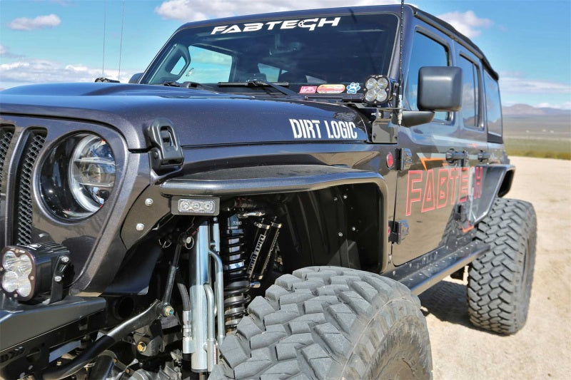 Fabtech Steel Tube Front Fenders: Jeep Gladiator (20-24) / Wrangler (18-24)