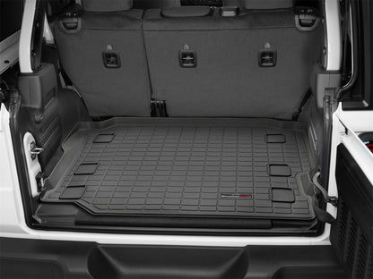 WeatherTech Cargo Liner (Black): Jeep Wrangler 2018 - 2025 (NO Flat Load Floor w/OUT Subwoofer)