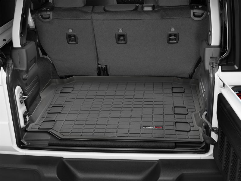WeatherTech Cargo Liner (Black): Jeep Wrangler 2018 - 2025 (NO Flat Load Floor w/OUT Subwoofer)