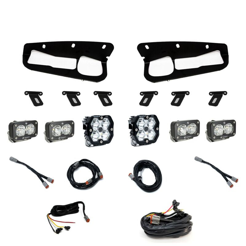 Baja Designs 21-25 Ford Bronco Squadron 2.0 Pro / S2 Sport D/C W/C FPK Steel Bmpr | Ford Bronco (21-26) (440085UP)