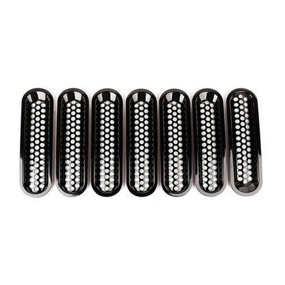 Rugged Ridge Perforated Mesh Grille Inserts | Jeep Wrangler JK (07-18) / JL (18-25) (11306.31)