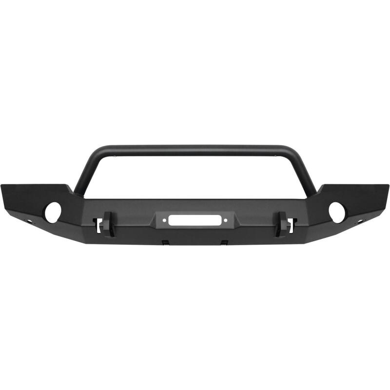 Westin Textured Black Full Width Front Bumper w/ Bull Bar: Jeep Gladiator (20-24) / Wrangler (18-24)