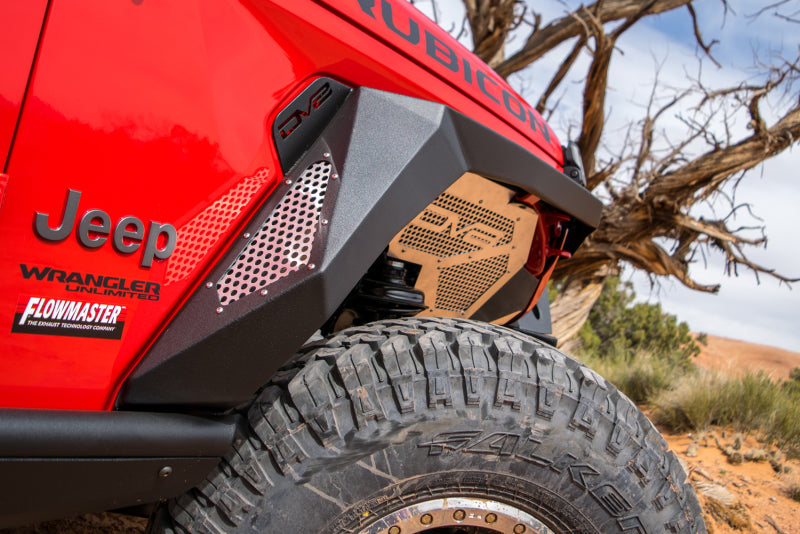 DV8 Offroad Armor Fenders w/ LED Turn Signal Lights: Jeep Wrangler 2018-2021