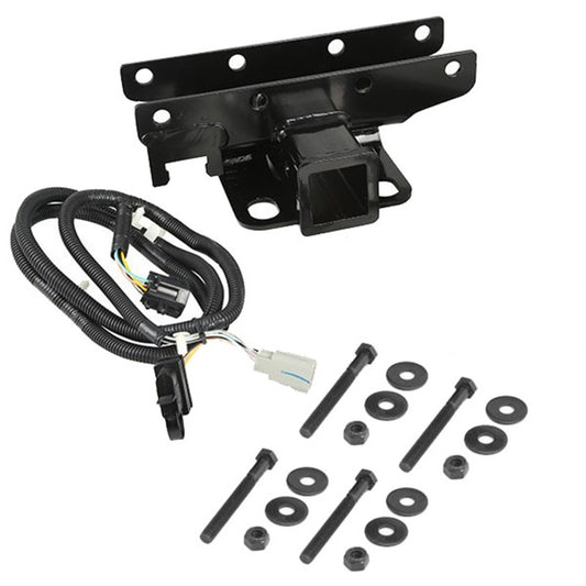 Rugged Ridge Receiver Hitch Kit w/ Wiring Harness: Fits Most Jeep Wrangler Models (2007-2018)