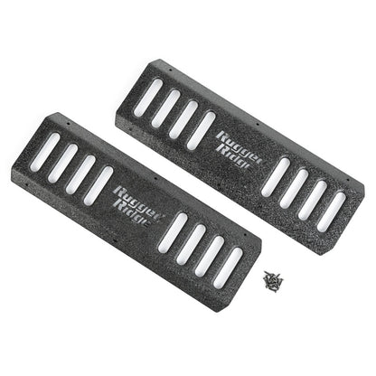 Rugged Ridge RRC Side Armor Guard Plates: Jeep Wrangler (07-18) w/ Textured Black