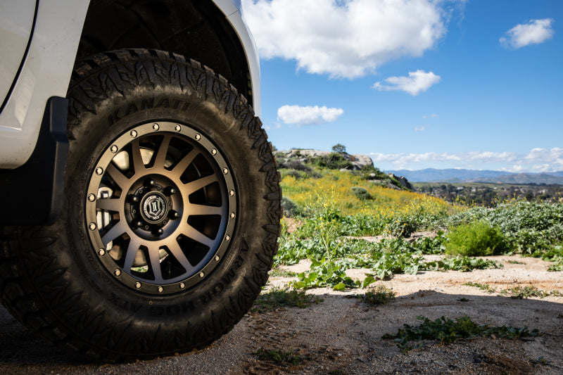 ICON Compression 17x8.5 6x5.5 0mm Offset 4.75in BS Bronze Wheel | Ford Bronco (21-26) (2017858347BR)