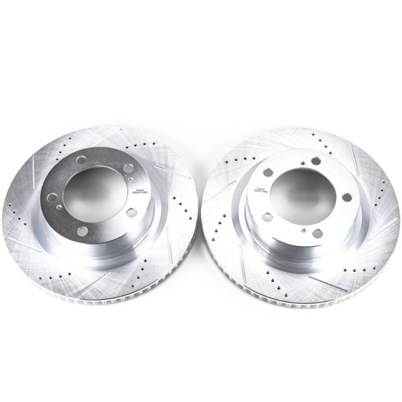 PowerStop Drilled & Slotted Front Rotors | Toyota Land Cruiser (16-21) (JBR1309XPR)
