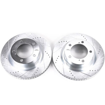 PowerStop Drilled & Slotted Front Rotors | Toyota Land Cruiser (16-21) (JBR1309XPR)